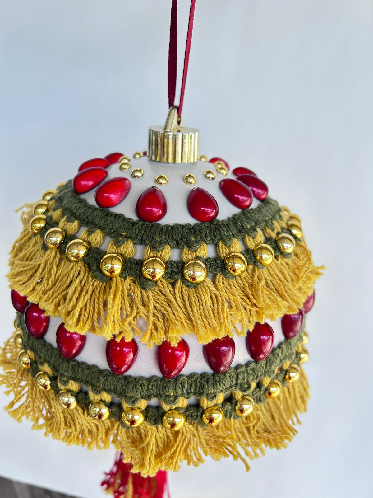 SoHo BoHo One of a Kind Fringed Large Ornament