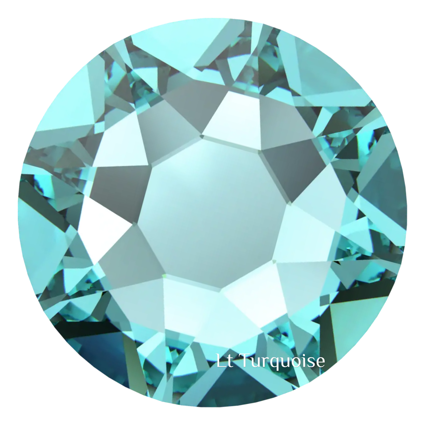 Light Turquoise Swarovski 2078 Hotfix 34ss Crystals