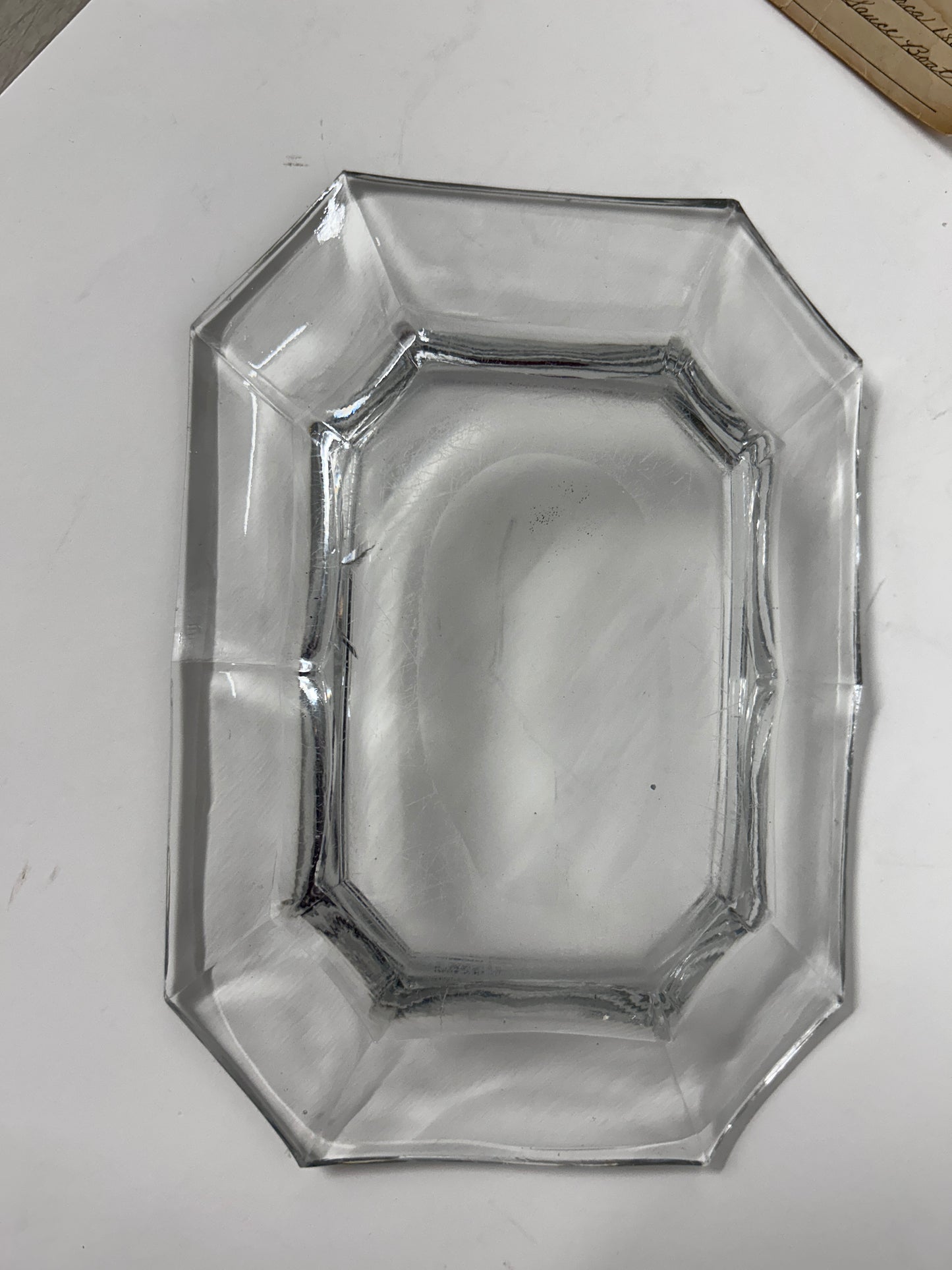 19th Century Flint Glass Sauce Boat