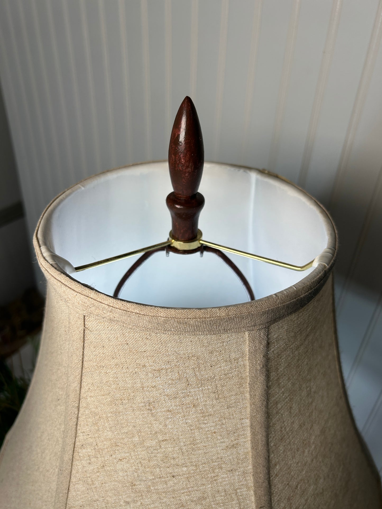 Vintage Turquoise Brown Table Lamp