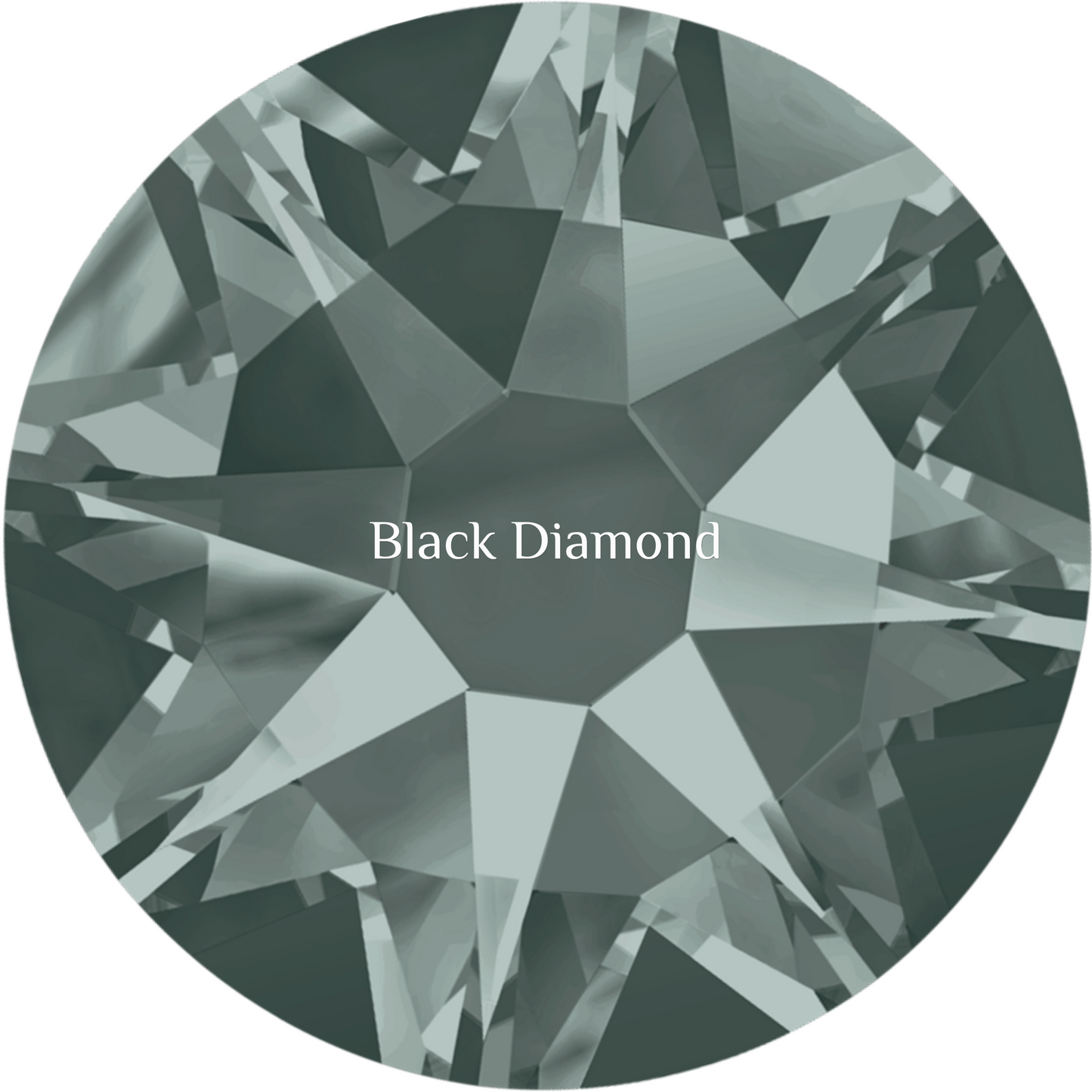 Swarovski Hotfix 2078 Crystals 30ss Blk Diamond