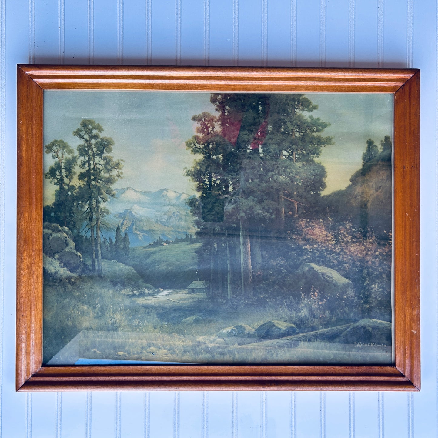 Vintage Framed Landscape Print