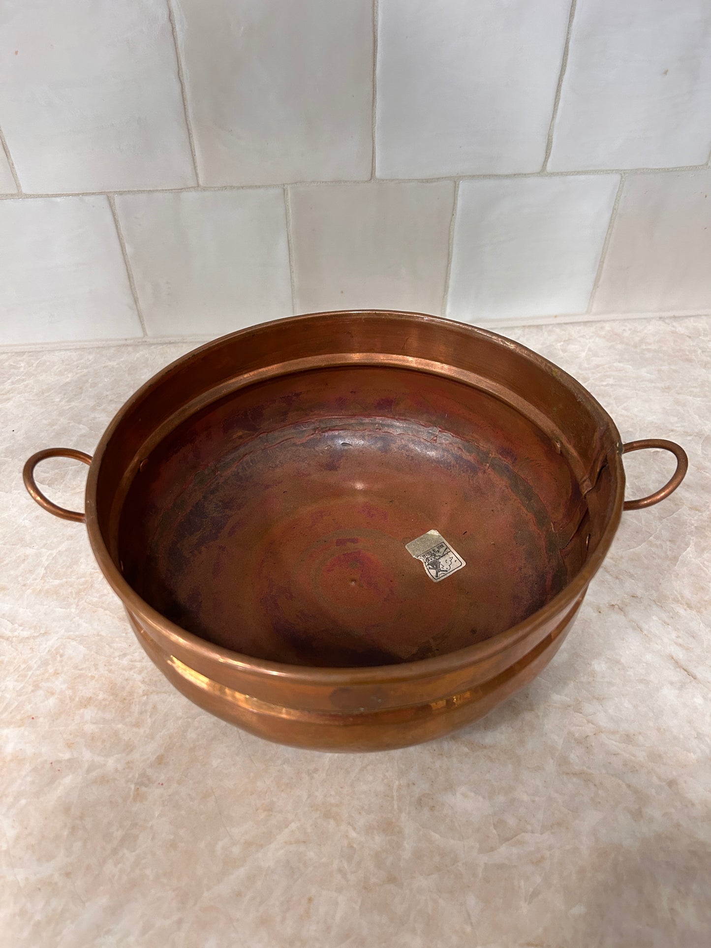 Copper Cauldron Pot 1950’s Holland