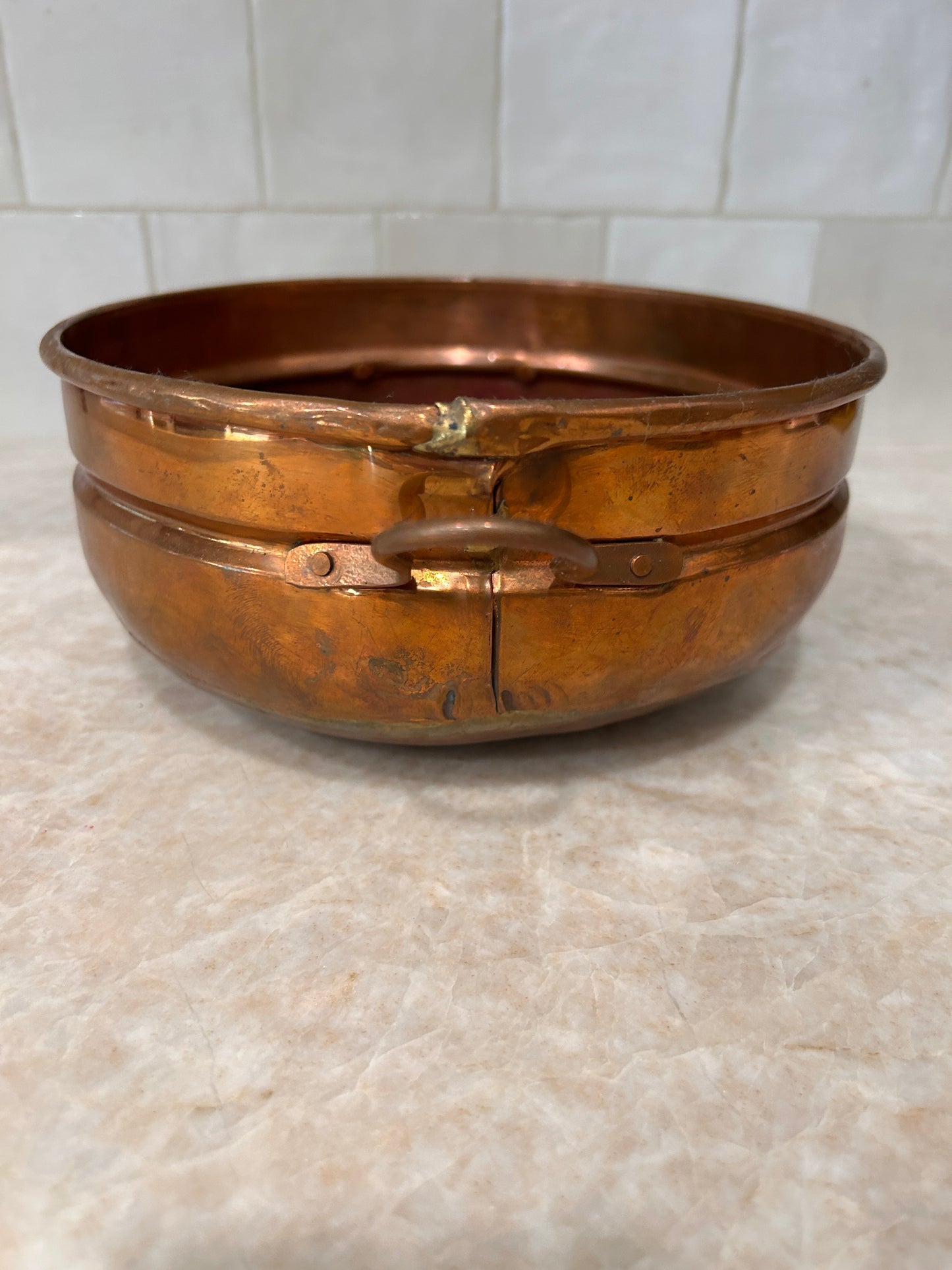 Copper Cauldron Pot 1950’s Holland