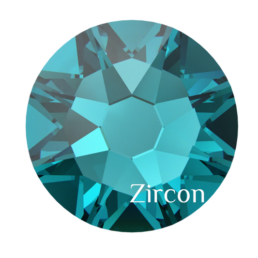 Zircon Hotfix 2078 and Non-HF Flatback 2088 Swarovski Crystals