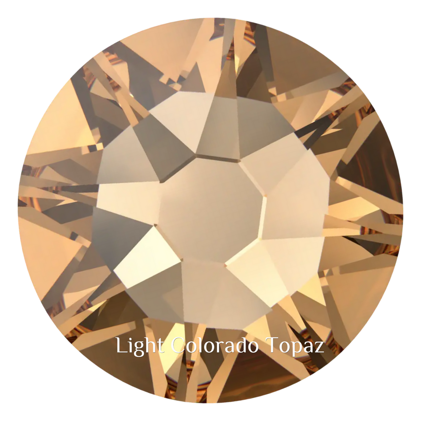 Swarovski 2078 Hotfix 30ss Light Colorado Topaz Crystals