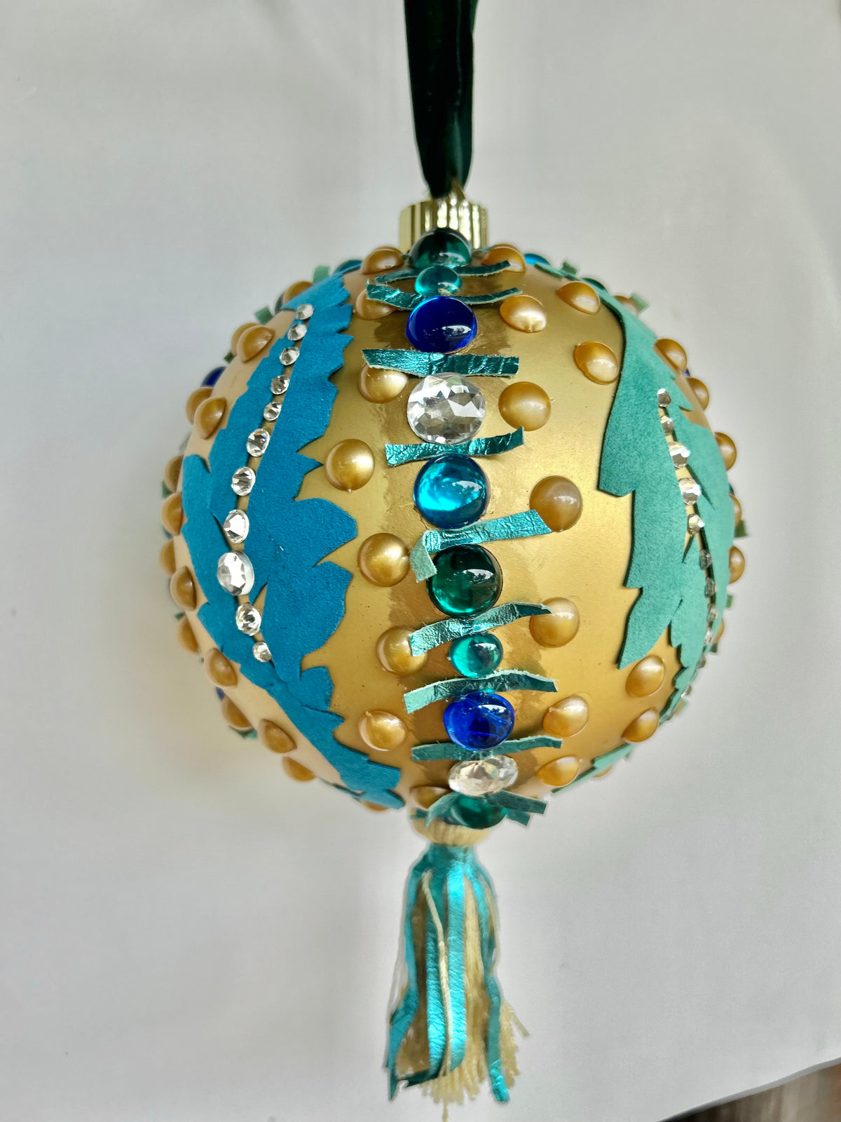 Feathers Dramatic One of a Kind Large Ornament