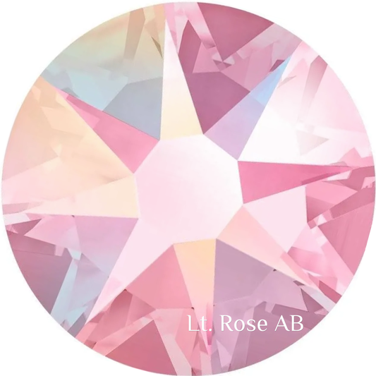 Lt. Rose AB Swarovski Crystals 2078 Hotfix