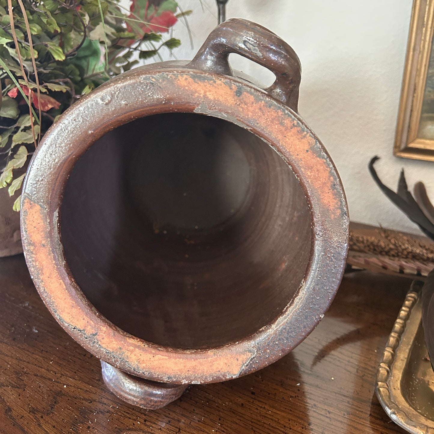 French Confit Pot - Brown Glaze