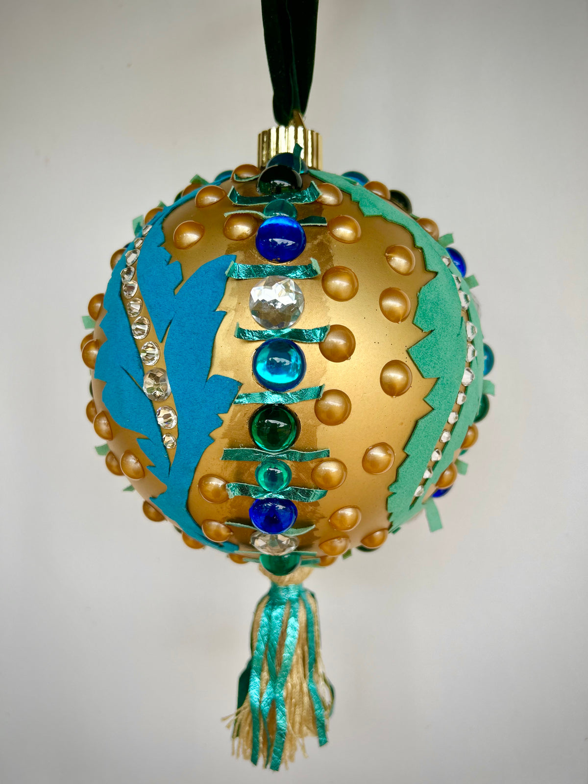 Feathers Dramatic One of a Kind Large Ornament