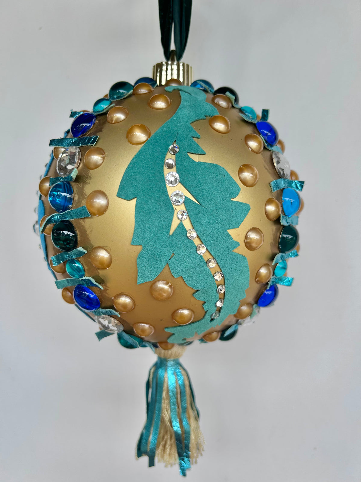 Feathers Dramatic One of a Kind Large Ornament