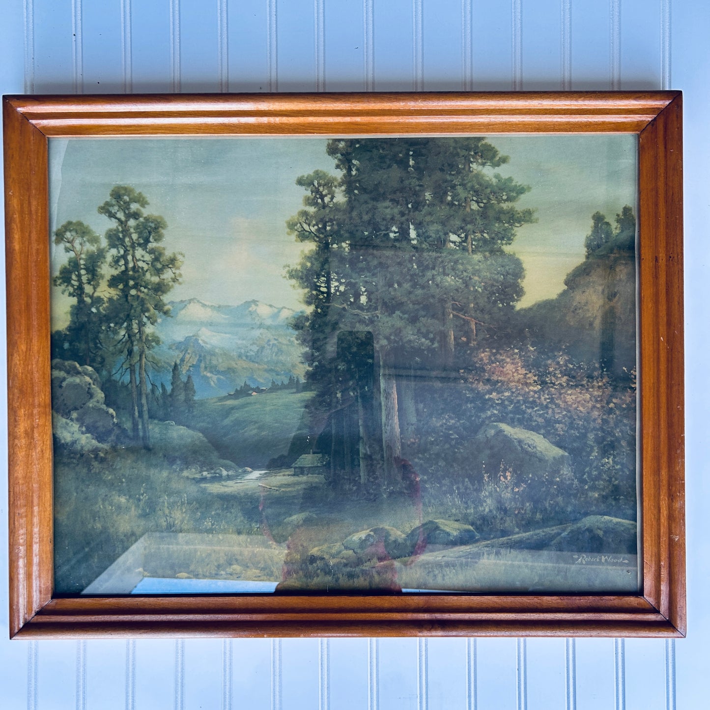Vintage Framed Landscape Print