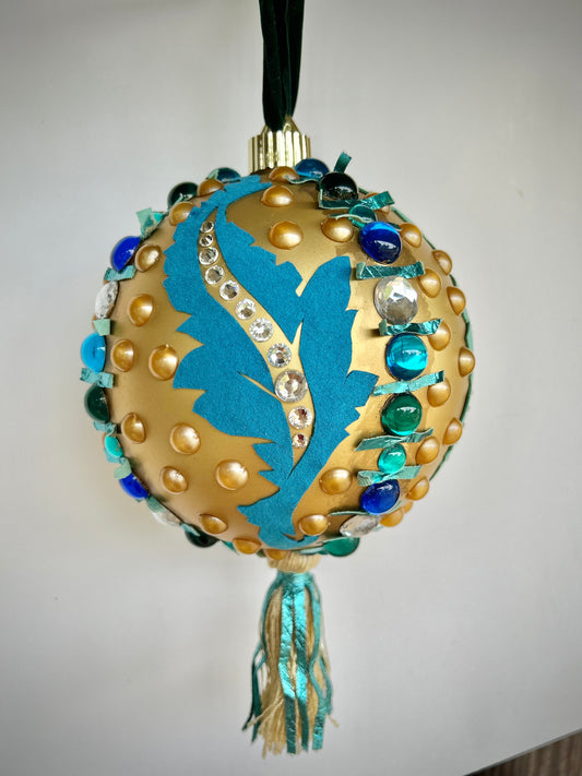 Feathers Dramatic One of a Kind Large Ornament