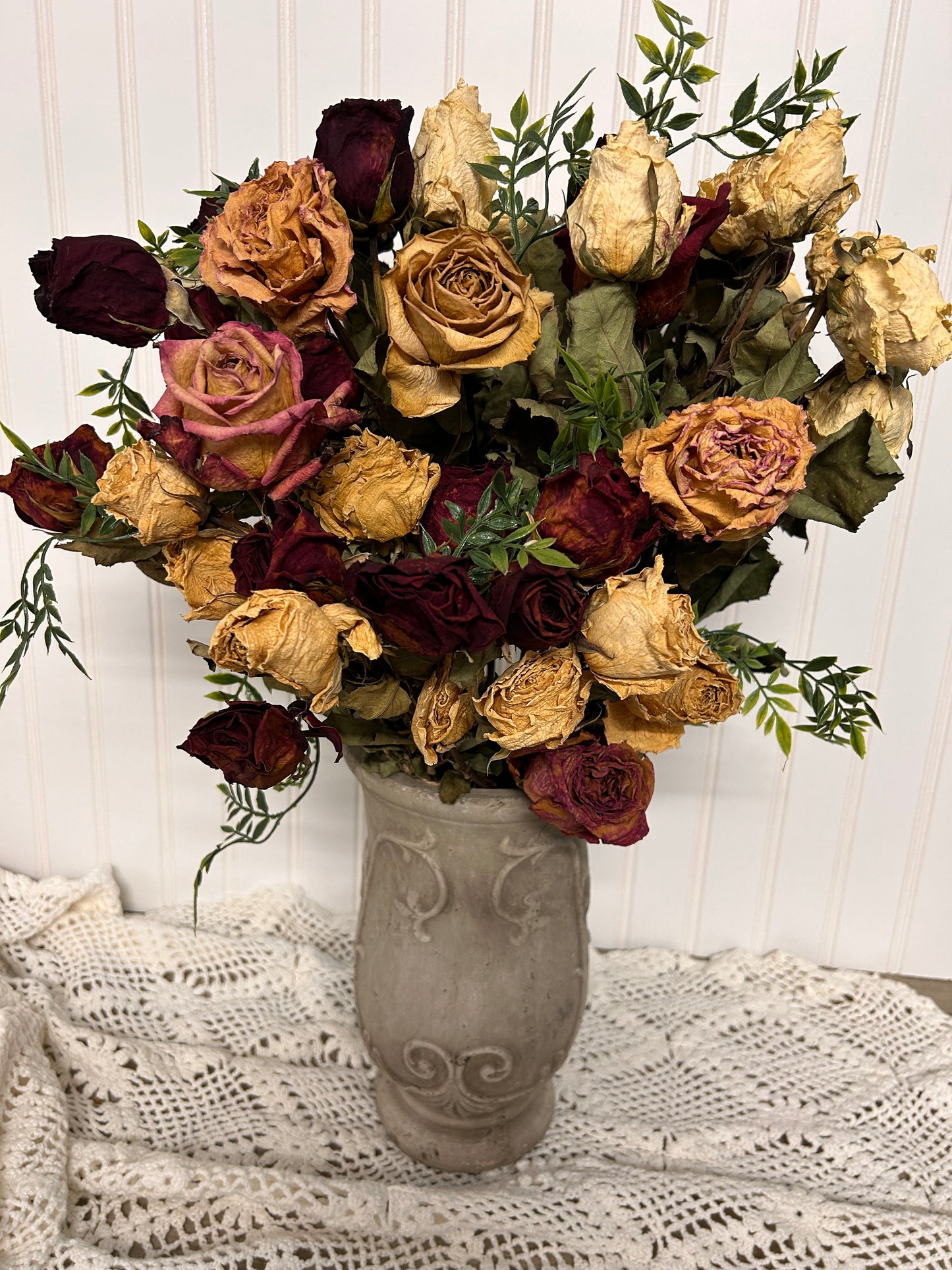 Cast Scroll Vase
