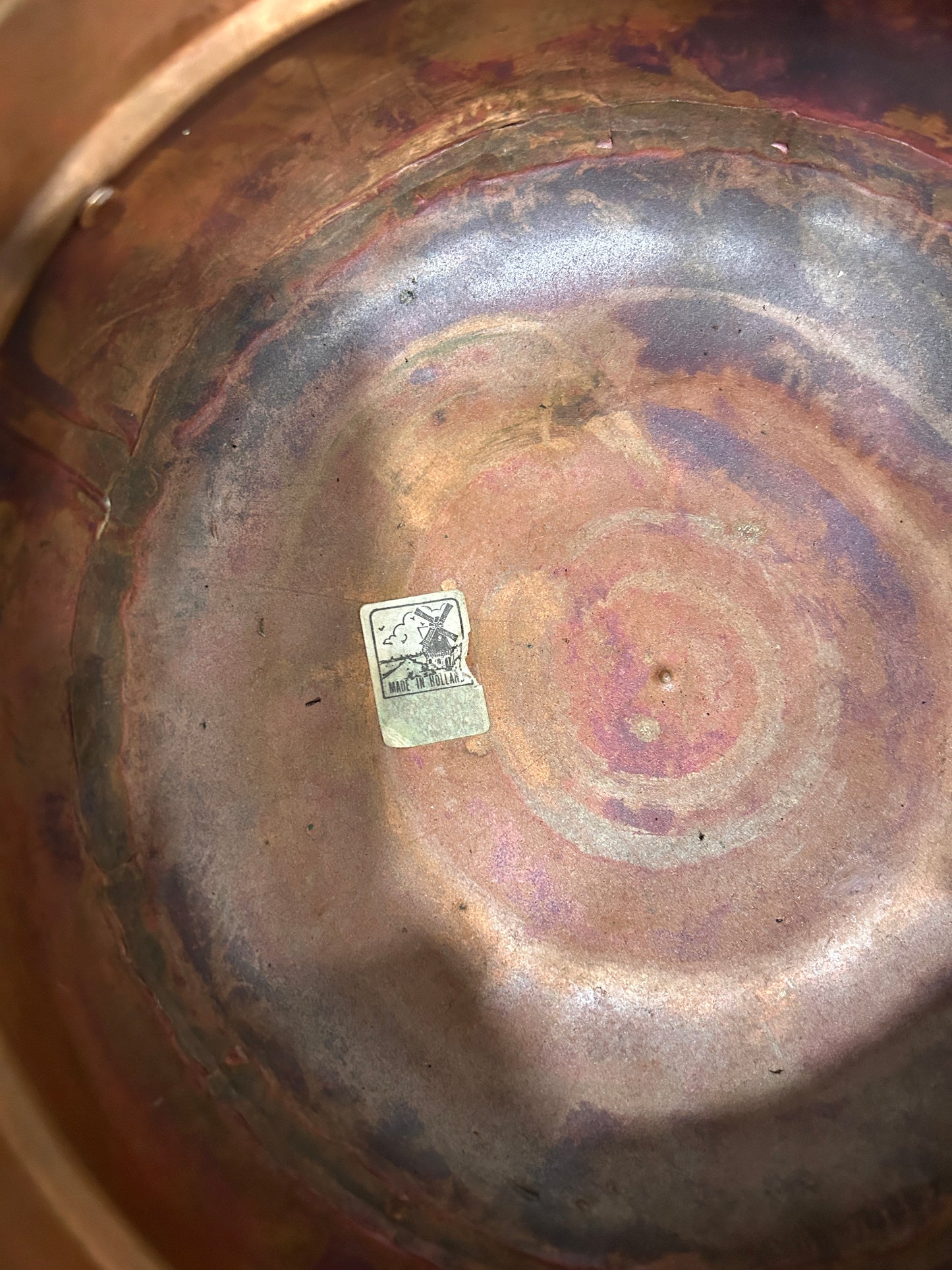 Copper Cauldron Pot 1950’s Holland