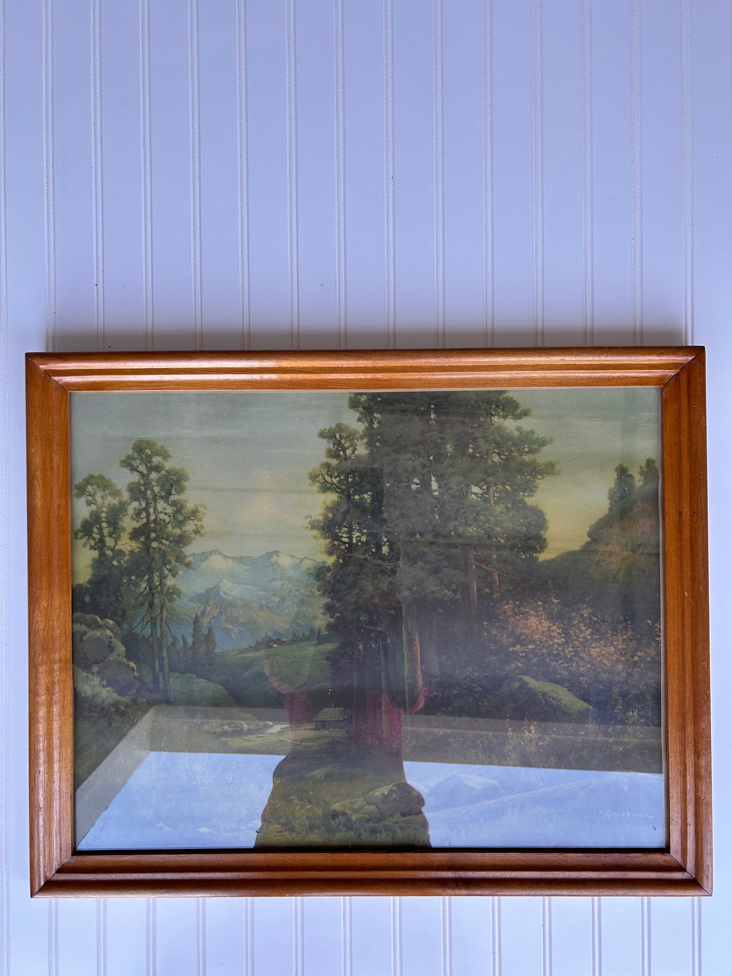 Vintage Framed Landscape Print