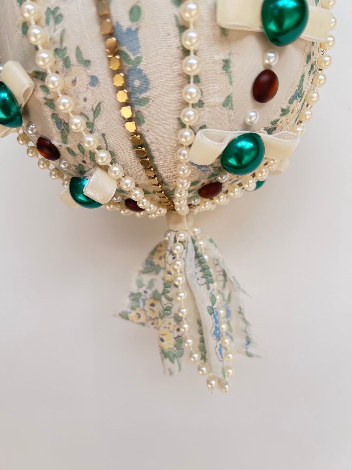 Isn’t She Romantic Pearls and Velvet 6-inch Ornament