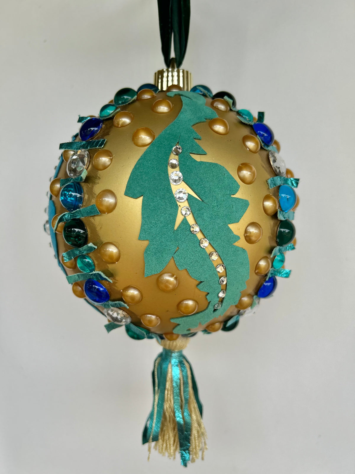 Feathers Dramatic One of a Kind Large Ornament
