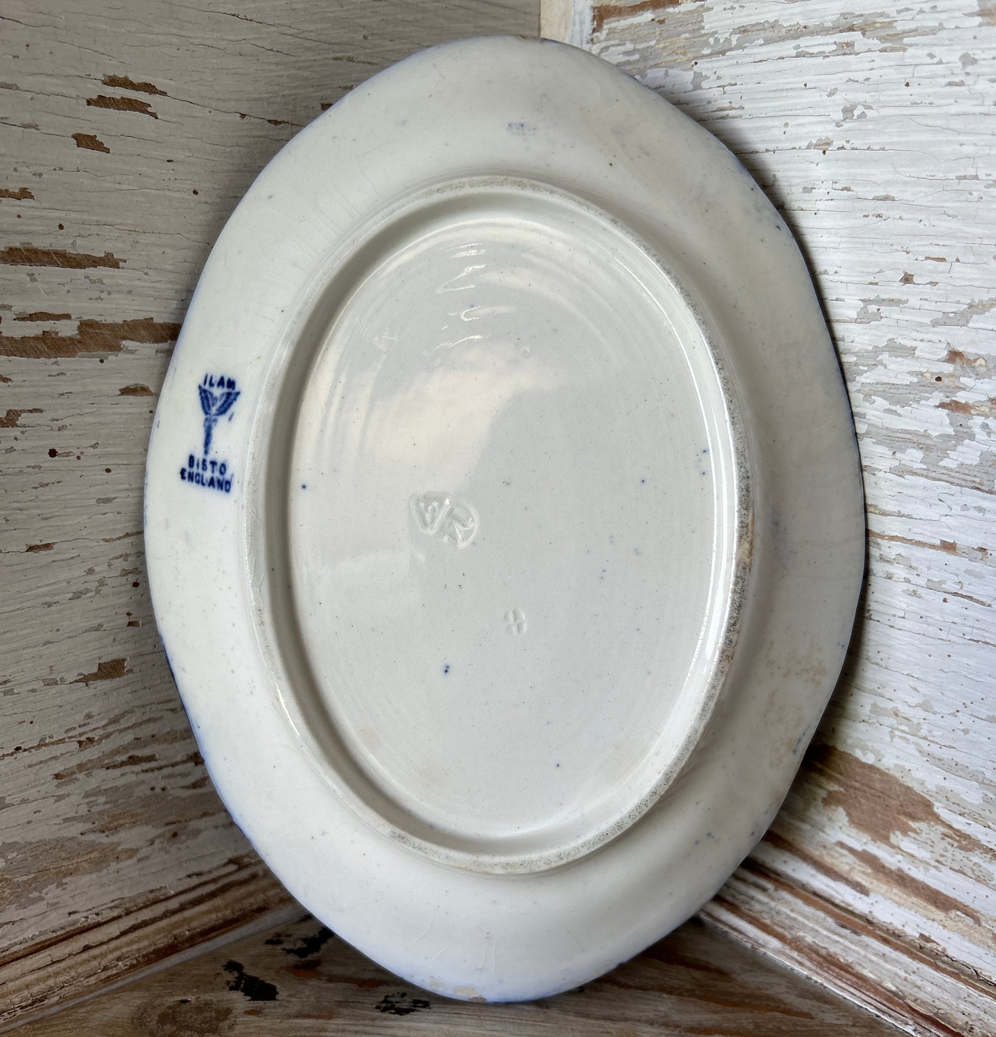 Blue Oval English Dish
