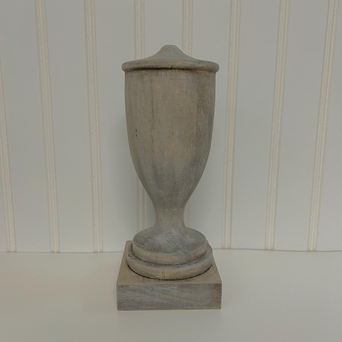 Solid Wood Finial Weathered Look or Raw