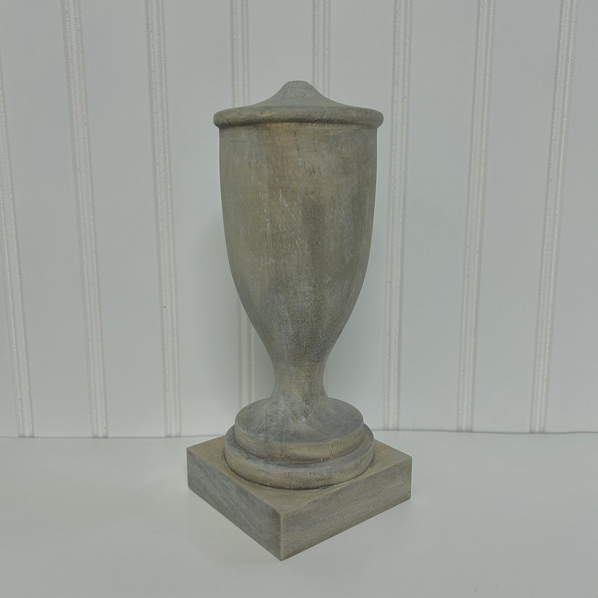 Solid Wood Finial Weathered Look or Raw