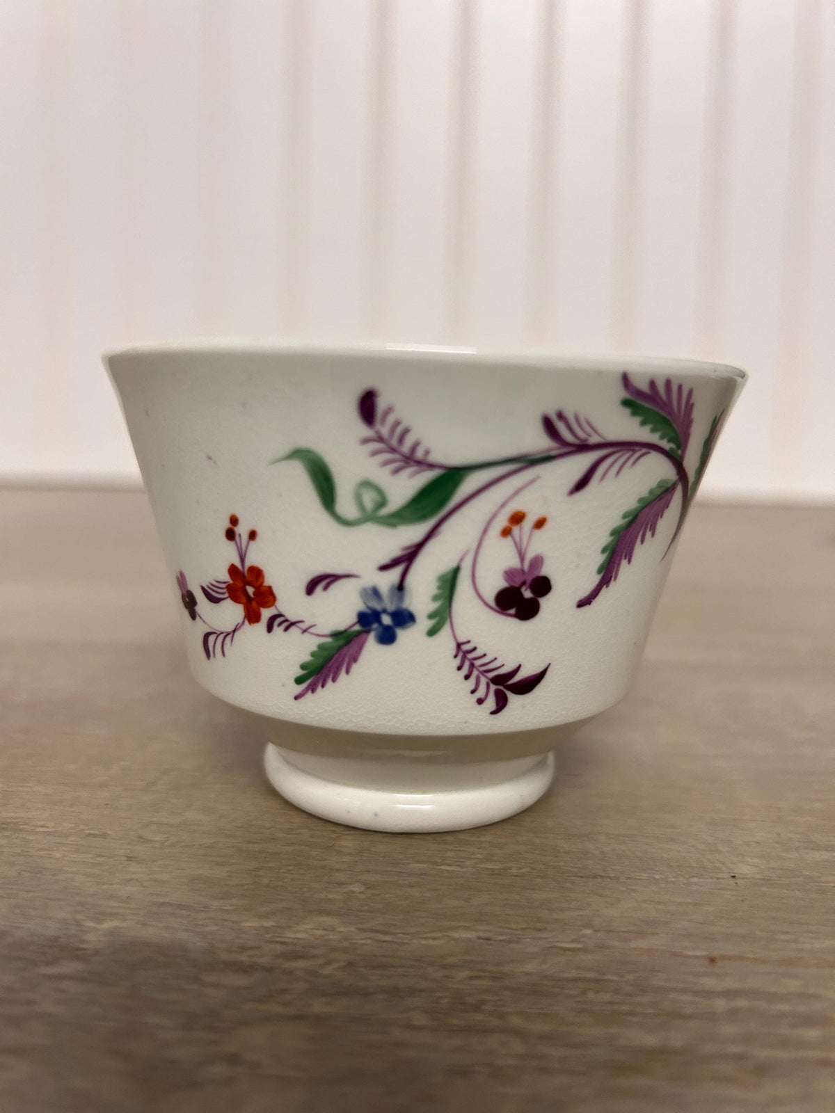 1800s Soft Paste Sprigware England Cups Plate and Saucers