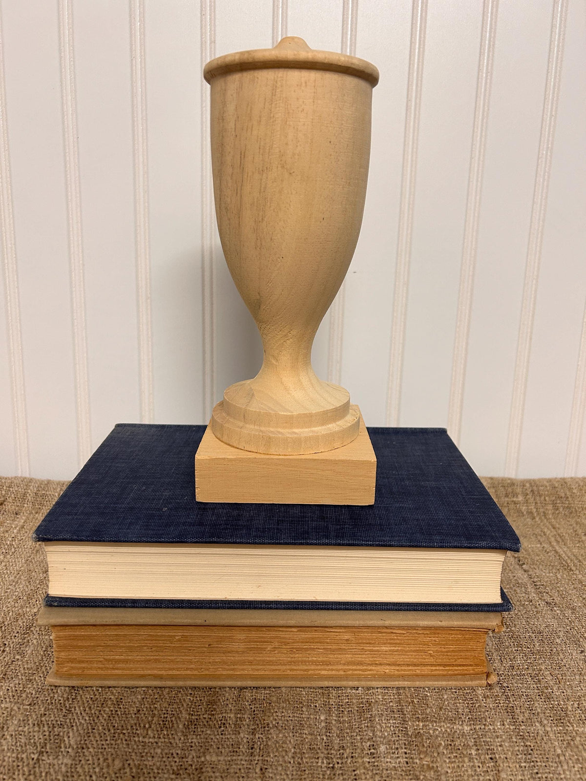 Solid Wood Finial Weathered Look or Raw