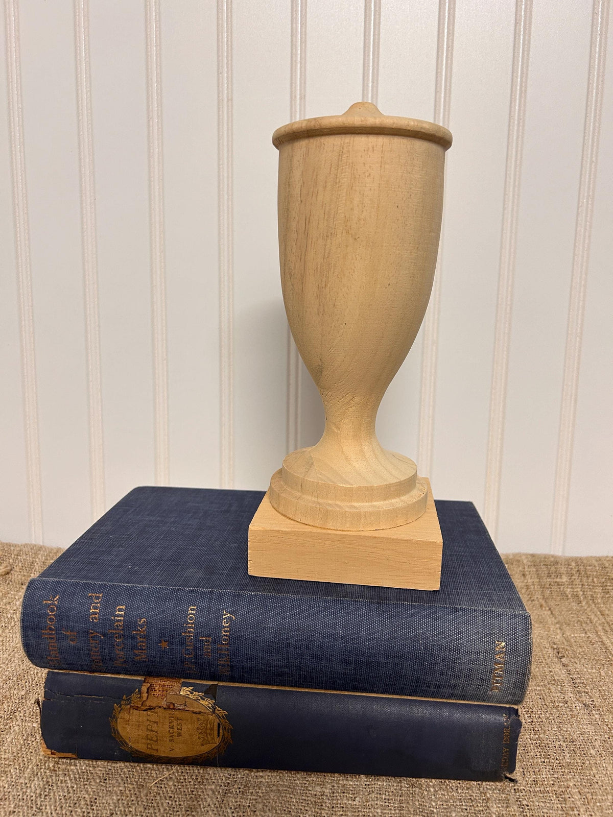 Solid Wood Finial Weathered Look or Raw