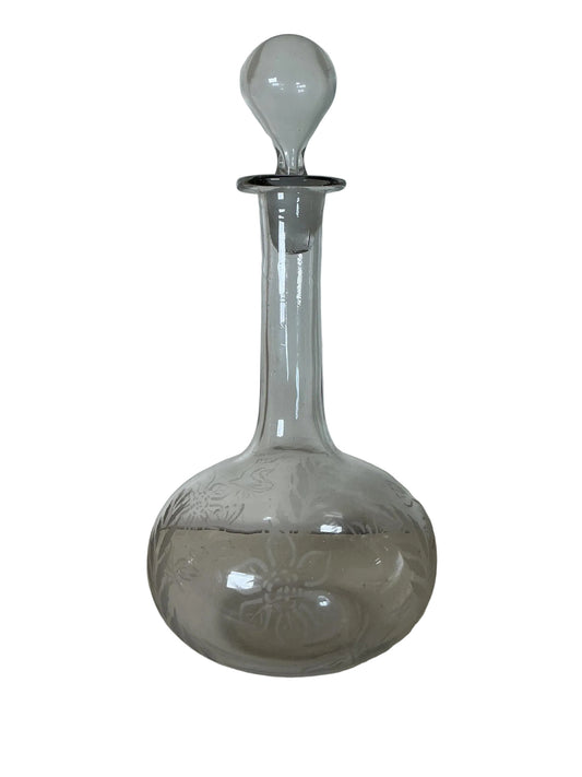 1800 Victorian Acid Etched Decanter