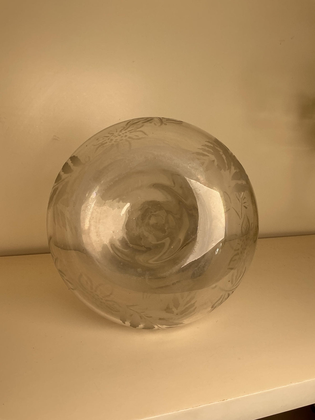 1800 Victorian Acid Etched Decanter