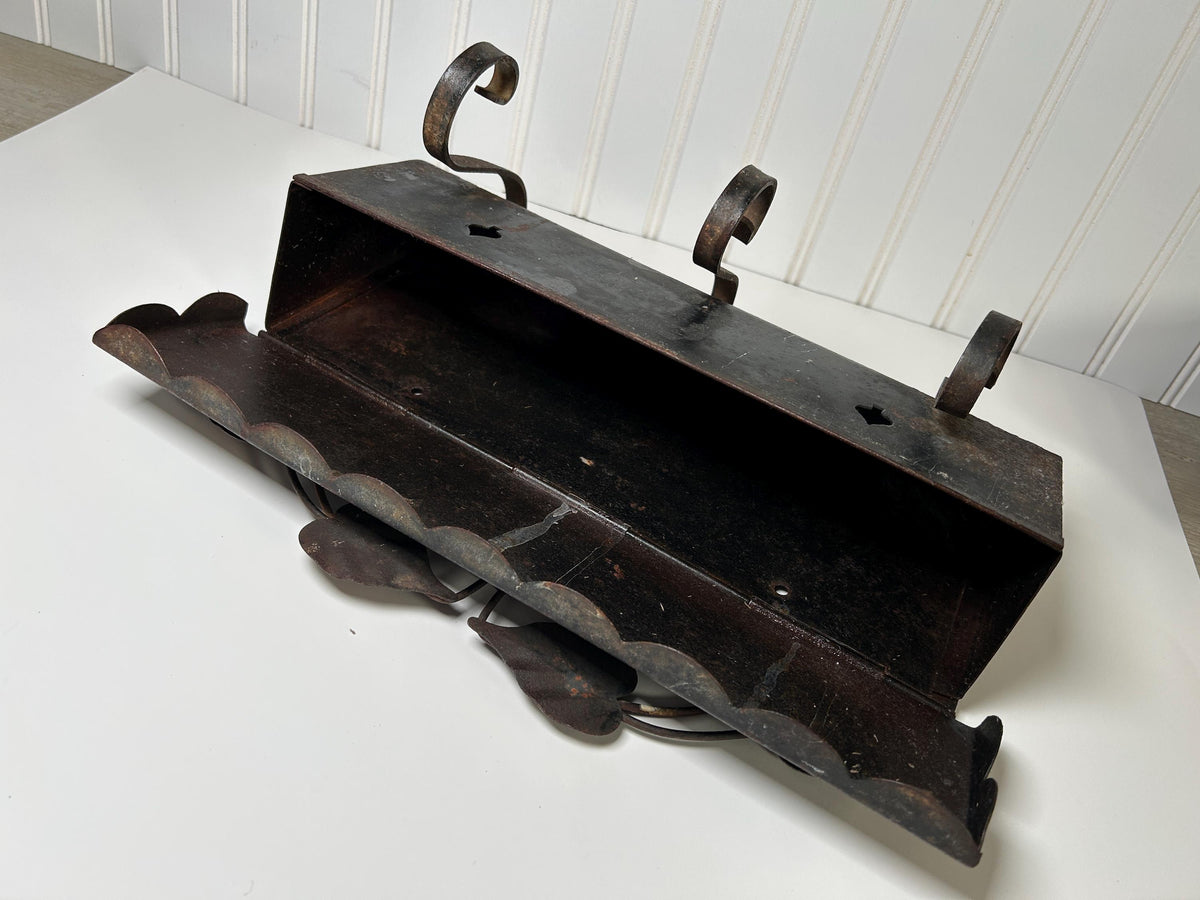 Mid Century Black Iron Mailbox