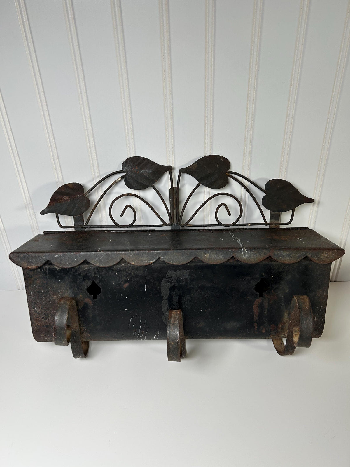 Mid Century Black Iron Mailbox