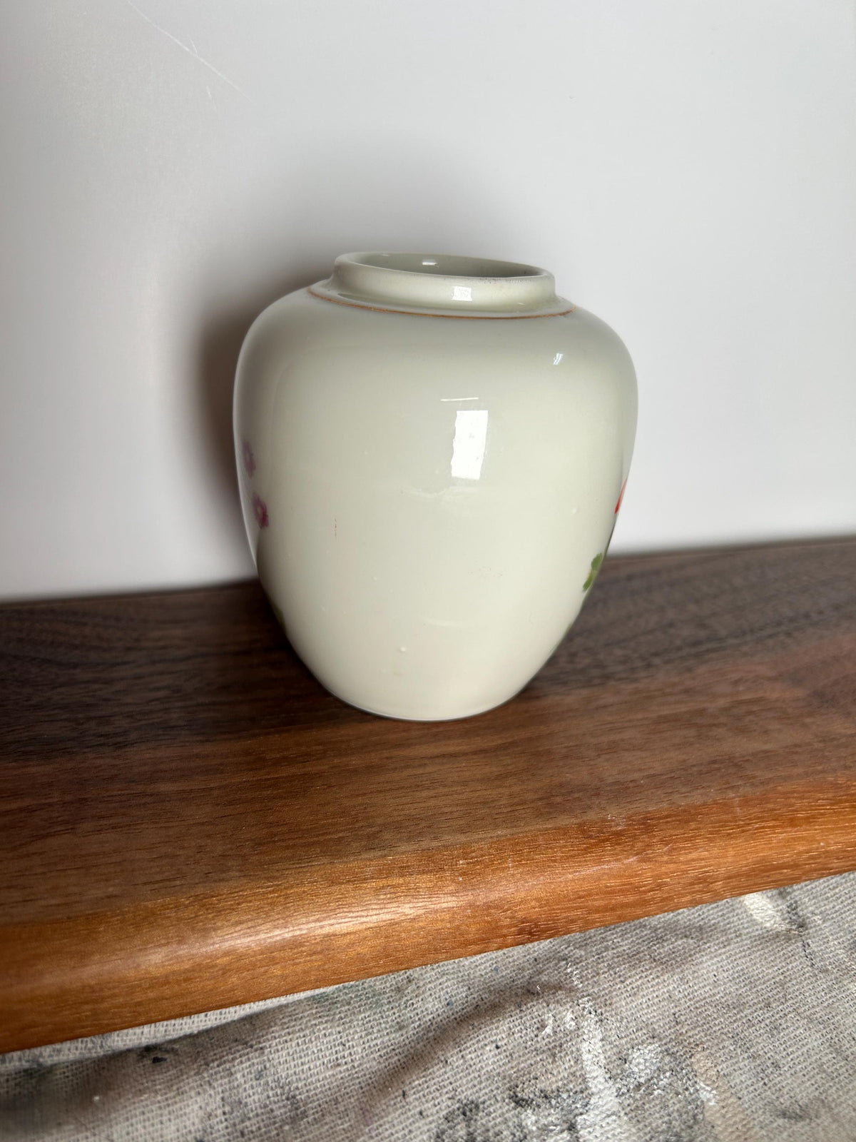 Porcelain China Vase Ginger Jar Strawberry