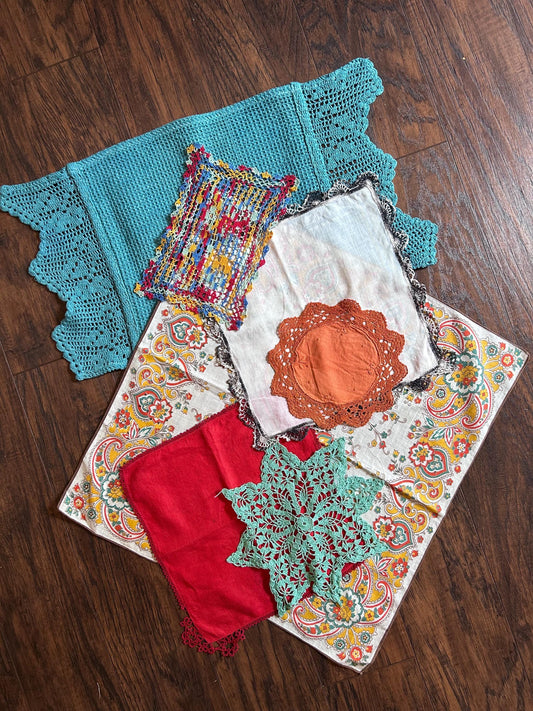 Scarf, Handkerchief, Placemats and Doilie Collection